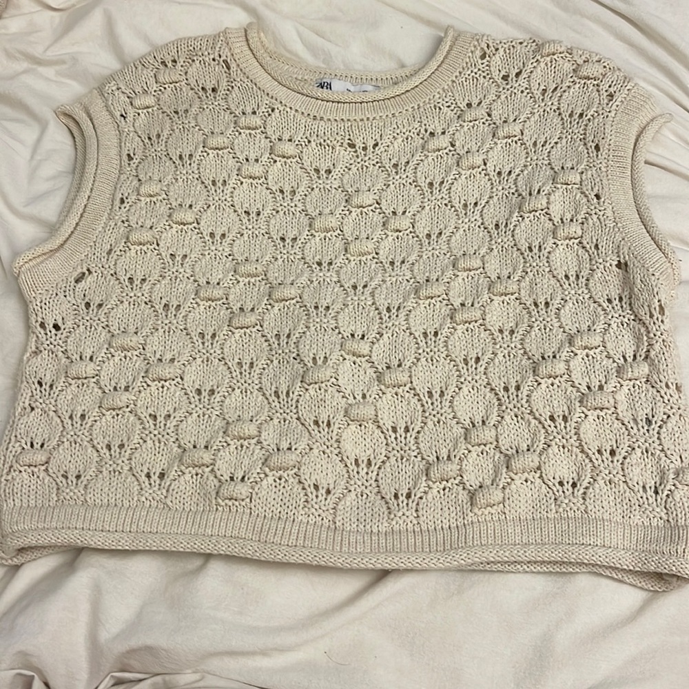 Zara sleeveless sweater vest (medium)